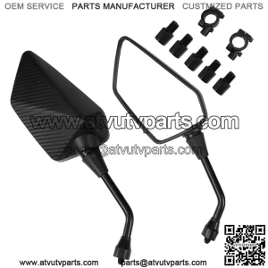 ATV Mirror, Side Rearview Mirrors for Bike Motorcycle ATV Scooter Cruiser
