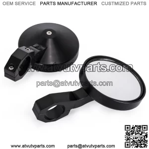 Motor Rear View Side Mirrors Adjustable For 1.75 Inch UTV ATV Bad Boy MTV