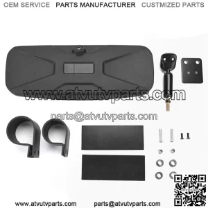 UTV Rear View Mirror, Frokom RZR center rear view mirror for 1.75"-2" Roll Bar Cage fits Polaris RZR 1000 XP Turbo PRO XP R Talon pioneer 1000 YXZ 1000 Teryx Kawasaki Mule,Convex&Adjustable