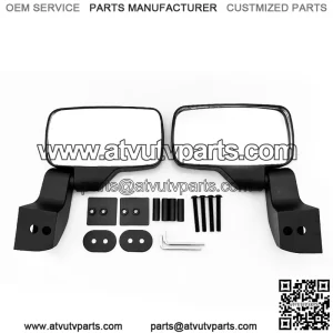 UTV Door Mounted Rear View Side Mirrors for Polaris Ranger XP 1000 Crew #2889241