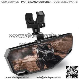 Adjustable UTV Center Rear View Mirror For 2017-2024 Can Am Maverick X3 Max RR