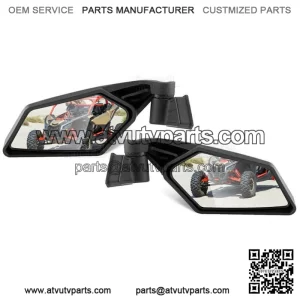 For 2017-2025 Can Am Maverick X3 XRS XDS MAX Racing Style Rear View Side Mirrors