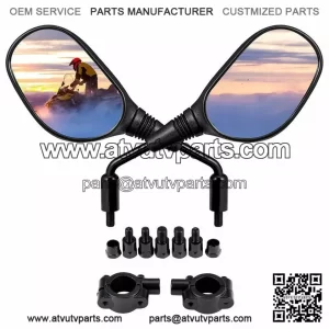 ATV Rear View Side Mirrors With 7/8" Handlebar For CFmoto Cforce 600 500 1000