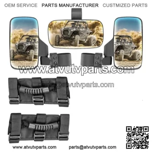 UTV Side View Rear Center Mirrors Set For CFMOTO ZFORCE 500 800 950 1000
