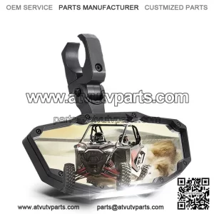 UTV Rear View Center Mirror w/LED Light For 1.65"-2" Honda Pioneer CFMOTO ZForce