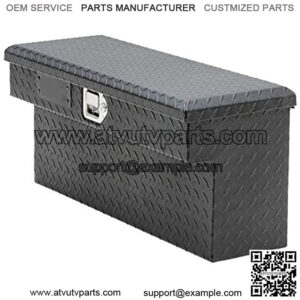 EC10993 33-Inch Matte Black Heavy-Wall Aluminum UTV Side Tool Box for Select Polaris Ranger, RigidCore Lid