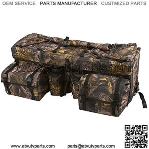 ATV Cargo Rear Rack Gear Bag with Topside Bungee Tie-Down Storage