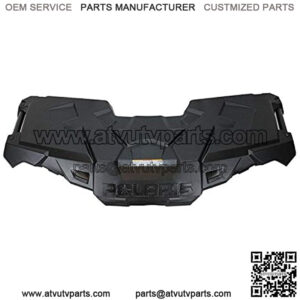 Polaris Front Rack With Plugs Assembly, Gloss Black, OEM Part 2636440-070, Qty 1