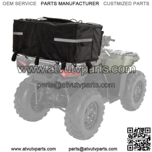 ATV Rear Seat Bag Padded Bottom Support Storage Bag Rack For Honda Sportsman 450 (For: More than one vehicle)