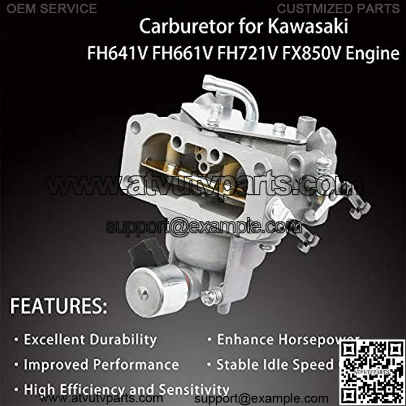 Carburetor with Gaskets for Kawasaki FH641V FH661V FH721V FX850V 22 HP Engine Carb Replaces# 15004-1010, 15004-7024, 15004-0757, 15004-1005 - Image 2