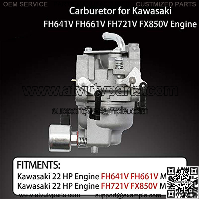 Carburetor with Gaskets for Kawasaki FH641V FH661V FH721V FX850V 22 HP Engine Carb Replaces# 15004-1010, 15004-7024, 15004-0757, 15004-1005 - Image 3
