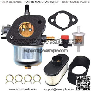 15004-0823 Carburetor Compatible with Kawasaki 15004-7070 15004-0820 FH541V FS541V FS481V FH430V Engine,with Air Filter Kit 11013-7047