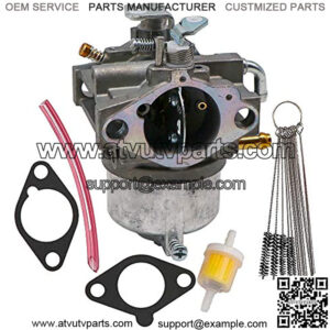 Carburetor for Kawasaki 15003-2349 FC420V 4 Stroke Engines Mower with Gaskets Carbon Dirt Jet Cleaner Tool Kit Fuel Filter