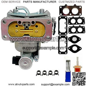 15004-0757 Carburetor for Kawasaki Nikki FH661V 22 HP Engine M1F fits Some FH680V 15004-0760 15004-1008 15004-7028 FH721V Carburetor FH641v-cs25-r Engine with Oil Filter and Clean Tools