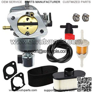 15004-0986 Carburetor,11013-7047 Air Filter,11013-7046 Pre Filter,Fuel Filter Gaskets kit Replaces For Kawasaki 15004-0828 15004-7062 Fits Specific FR651V FS651V Engines, By LIYYOO