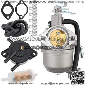 15003-2943 Carburetor for Kawasaki KAF400 2005-2019 Mule 600 610 SX XC SC 4x4 Carb Assembly 15004-0953 with Gasket Fuel Filter