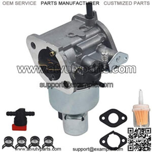 15004-7060 Carburetor Fits for Kawasaki FH580V 19Hp replacement for John Deere 235 Engine Replace 15003-7100 15003-7081 with Gaskets Fuel Filter