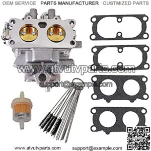 Carburetor for Kawasaki FH601V 4-Cycle Engines Replace OE # 15003-7041 15003-7077 with Gaskets Carbon Dirt Jet Cleaner Tool Kit