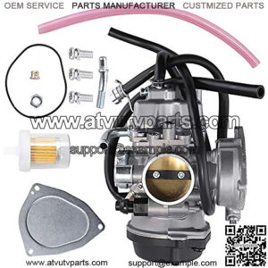 13200-07G01 36mm Carburetor for Suzuki LTZ400 Kawasaki KFX400 Arctic Cat DVX400 2003 2004 2005 2006 2007 w/Fuel Filter Gasket Carb Rebuild Kit