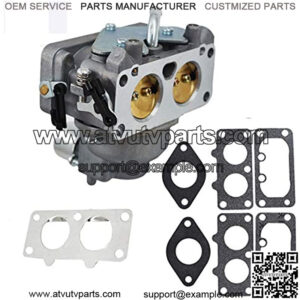New Carburetor and Gaskets for Kawasaki Some FH641V, FH661V Replace #15004-0763 15004-7024 15004-1010