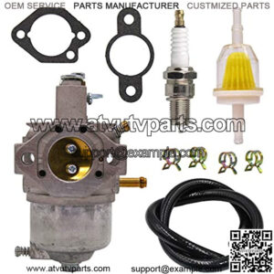 15003-2178 Carburetor for Kawasaki Mule 500 KAF300 KAF300A KAF300B 1991 1993 1995 with Spark Plug Fuel Filter