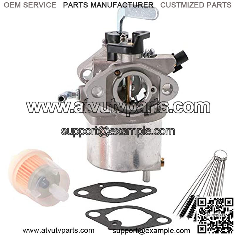 Carburetor for Kawasaki 15003-2718 15003-2497 FE120 4 Stroke Engines with Mounting Gaskets Fuel Filter & Carbon Dirt Jet Cleaner Tool Kit Durable