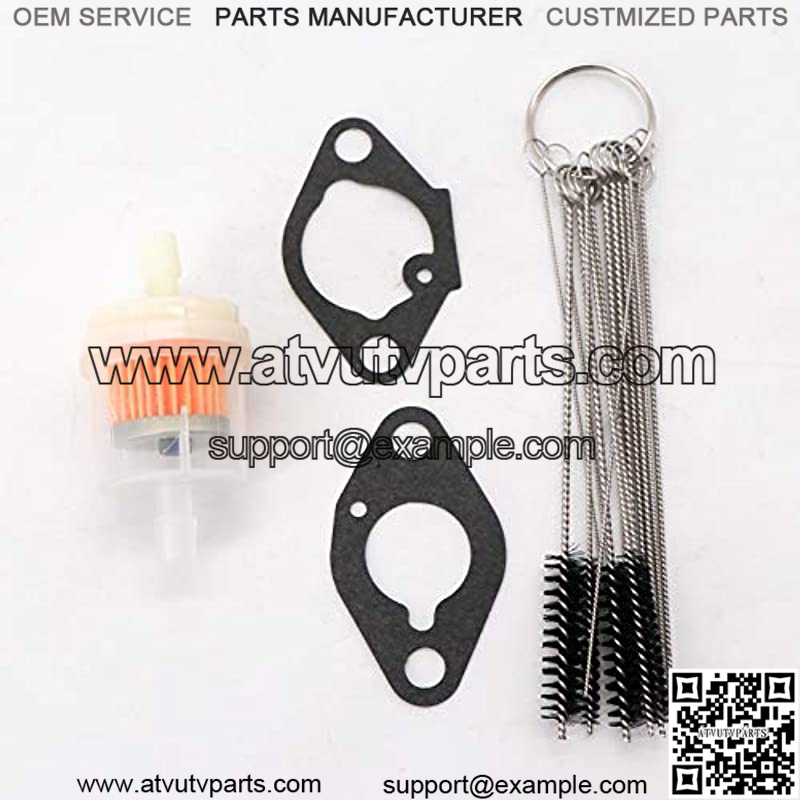 Carburetor for Kawasaki 15003-2718 15003-2497 FE120 4 Stroke Engines with Mounting Gaskets Fuel Filter & Carbon Dirt Jet Cleaner Tool Kit Durable - Image 5