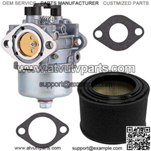 15004-0962 Carburetor Replace 150040962 15003-7132 15004-7010 15004-0993 Carb with 11029-0019 Air Filter Replace 11029-0032 11029-7023 for Kawasaki FJ180V Engines