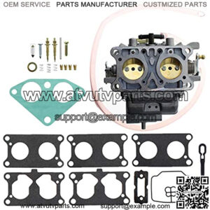 15003-2766 Carburetor for Kawasaki Mule 3000 3010 3020 2001-2008 Trans 4x4 Carburetor Assembly with 6 Gaskets, 15003-2766 Carburetor