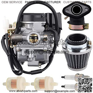 139QMB Carburetor Manifold Intake Replacement for 18mm Tao Tao 50CC Carburetor GY6 49CC 4 Stroke Scooter Moped Mini Dirt Bike ATV Ruckus Racing Kymco