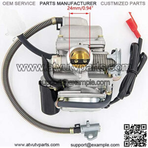 GY6(150cc) Carburetor for 150cc 125cc 152QMJ 157QMJ 4 Stroke Engines Electric Choke Motorcycle Scooter ?- GY6 150cc Carburetor?24mm PD24J Carb