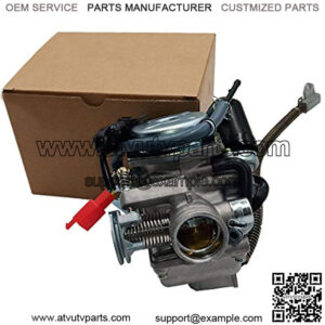 PD24J Carburetor for 4-Stroke GY6 125cc 150cc ATV Go Karts Scooter Mopeds QMJ/QMI157 QMJ/QMI152 - Manifold Intake diameter 24mm PD24J Carb