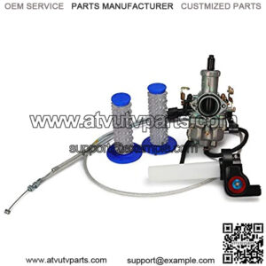 RACING PZ30 30mm Carburetor Power Accelerating Pump + Visiable Throttle Twister + Dual Cable + Handlebar Grips For