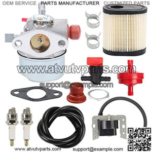 LV195EA Carburetor for 640350 640303 640271 640274 640338 LEV100 LEV105 LEV120 LV195XA Toro Recycler Lawnmowers Engines + 34443D 34443A Ignition Coil