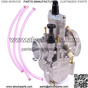 34mm Carburetor Universal 2T 4T Motorcycle Carburetor 34mm for Keihin OKO KOSO 125CC-250CC Engine Racing Carburetor ATV Quad Go Kart Dirt Bike Pit Bike Carb 34mm