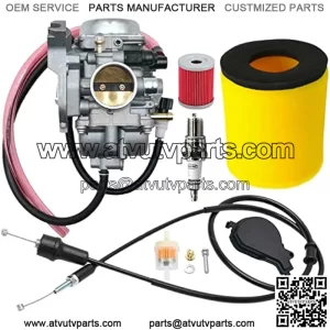 Eiger 400 Carburetor For Suzuki LT-F400 2x4 4x4 2002-2007 Replaces # 13200-38F22 13200-38F2V With Throttle Cable