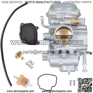Carburetor with Fuel Filter Replacement for Suzuki Quadrunner 500 LTF500F 4x4 1998-2002