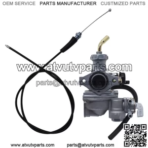 Fits For Honda FourTrax 125 TRX125 2x4 Carburetor & Throttle Cable 1985 1986 (For: Honda)