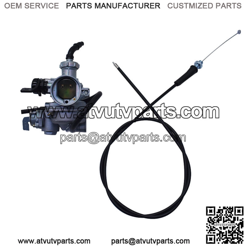 Fits For Honda FourTrax 125 TRX125 2x4 Carburetor & Throttle Cable 1985 1986 (For: Honda) - Image 2