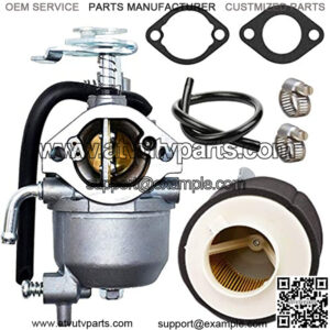 15003-2943 Carburetor with 11029-1004 Air Filter for Kawasaki KAF400 Mule 600 610 SX XC SC 4x4 2005-2012 replace 15004-0953 Carb by TOPEMAI