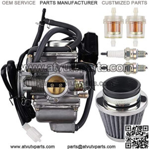 150cc GY6 Carburetor Air Filter Compatible with 24mm PD24J 152QMI 157QMJ Carb 125cc Scooter ATV Go Karts Scooter Mopeds