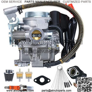 139QMB Carburetor for GY6 49cc 50cc 4 Stroke Scooter 80cc PD18J PD19J PD20J Scooters Moped ATV Go Kart Quads Buggy Kymco with Air Filter Intake Manifold