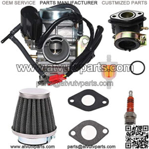 GY6 150cc Carburetor for GY6 4 Stroke Engines 125cc 150cc ATV Go Karts Scooter Mopeds QMJ/QMI157 QMJ/QMI152 / 24mm PD24J Carb