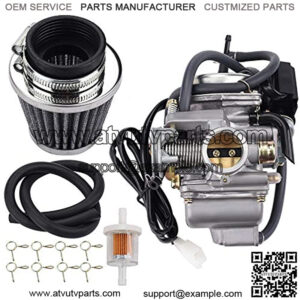 GY6 150cc Carburetor for 152QMJ 152QMI 157QMI 157QMJ 125cc Scooter 24mm PD24J Carb with Air Filter