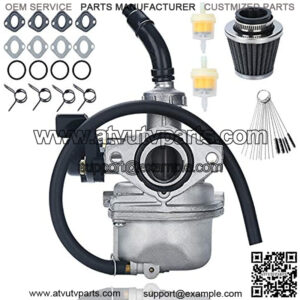 Carburetor PZ19 Carb Set, for 50cc 70cc 80cc 90cc 110cc 125cc ATV Dirt Pit Bike Honda CRF By LIAMTU, with Air Filter and Fuel Filter