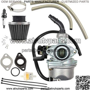 PZ19 Carburetor Carb Hand Choke Cable with 35mm Air Filter Fuel Filter for 50cc 70cc 90cc 110cc 125cc ATV Dirt Pit Bike Go Kart 4 Wheeler Honda CRF