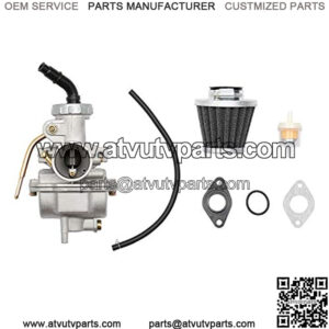 PZ20 Carburetor with Air Filter Gaskets for Kazuma Baja 50cc 70cc 90cc 110cc 125cc 110B NST Quad 4 Stroke ATV 4 Wheeler Go Kart Dirt Bike Honda CRF50F XL75 CRF80F XR50R