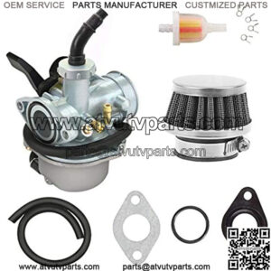 PZ19 Carburetor for Kazuma Baja 70cc 90cc 110cc 125cc NST Quad 4 Stroke ATV Go Kart Pit Dirt Bike CRF50F XL75 CRF80F XR50R with Air Fuel Filter