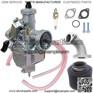 VM22 26m Carburetor with Air Filter Intake Compatible with Pipe Pit Dirt Bike Motorcycle 110cc 125cc 140cc Lifan YX Zongshen Pit Dirt Bike CRF70 XR50 KLX BBR Apollo Thumpstar Braaap Atomic DHZ SSR