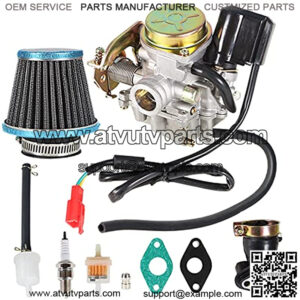139QMB Carburetor Replacement for 4 Stroke GY6 50CC 49CC Scooter Moped Engine 18mm carb with Intake Manifold Air Filter